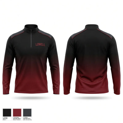 Lowell black Quarter Zip Jacket - 1
