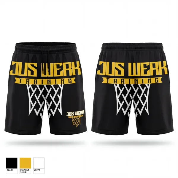 Athletic Shorts With Pockets, Jus Werk, Men's Basketball, Teamtime, Team time, sublimation, custom sports apparel, team uniforms, spirit wear, spiritwear, sports uniforms, custom shirts, team store, custom team store, fundraiser sports, apparel fundraiser