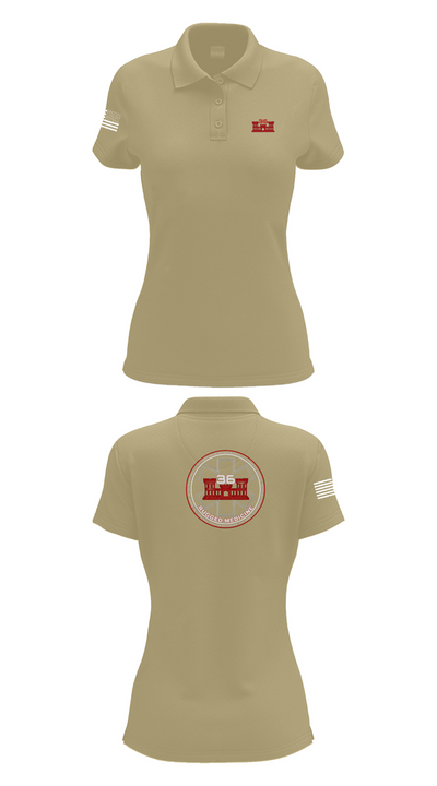 36 Engineer Brigade 21173189 Women's Short Sleeve Performance Polo  - 95