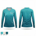 Momma T’s Dugout 49557157 Women's Long Sleeve V-neck Shirt - 1