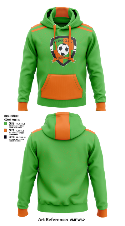 Concord Ayso Region 305 Soccer 19414274 Hoodie - 1