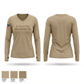 Air Force ROTC Detachment 195 96110295 Women's Long Sleeve V-neck Shirt - 1