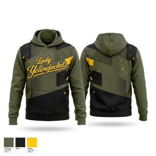 Hoodie, Fort Benning Lady Yellowjackets, Women's Basketball, Teamtime, Team time, sublimation, custom sports apparel, team uniforms, spirit wear, spiritwear, sports uniforms, custom shirts, team store, custom team store, fundraiser sports, apparel fundraiser