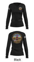 387th Medical Logistics Company 26711800 Women's Long Sleeve V-neck Shirt - 37