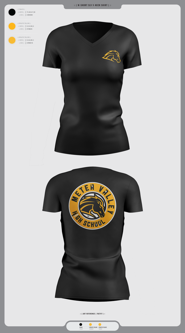 Womens Short Sleeve Vneck Shirt, Metea Valley High School Cheer, Cheer, Teamtime, Team time, sublimation, custom sports apparel, team uniforms, spirit wear, spiritwear, sports uniforms, custom shirts, team store, custom team store, fundraiser sports, apparel fundraiser