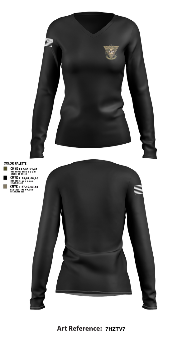 Womens Long Sleeve Vneck Shirt, SPECIAL RESPONSE TEAM, , Teamtime, Team time, sublimation, custom sports apparel, team uniforms, spirit wear, spiritwear, sports uniforms, custom shirts, team store, custom team store, fundraiser sports, apparel fundraiser