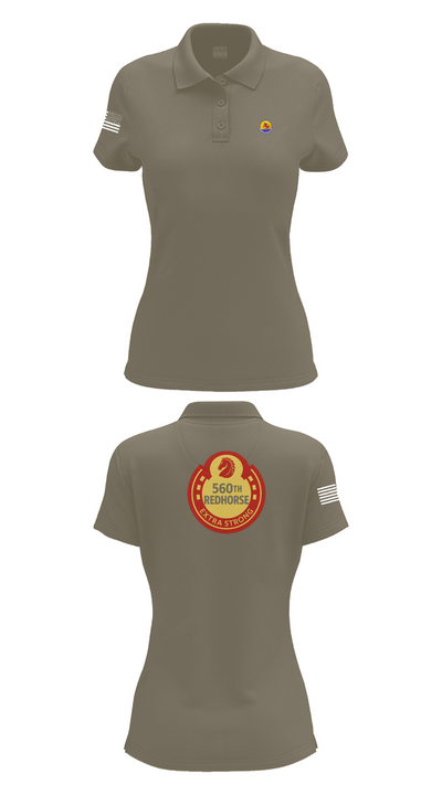 560th Redhorse Unit 43549441 Women's Short Sleeve Performance Polo  - 75