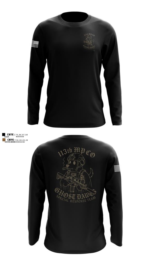 Long Sleeve Performance Shirt, 113th MP CO, Army, Teamtime, Team time, sublimation, custom sports apparel, team uniforms, spirit wear, spiritwear, sports uniforms, custom shirts, team store, custom team store, fundraiser sports, apparel fundraiser