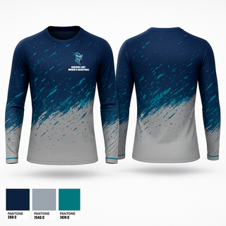 Long Sleeve Performance Shirt, Heritage Lady Warriors, Women's Basketball, Teamtime, Team time, sublimation, custom sports apparel, team uniforms, spirit wear, spiritwear, sports uniforms, custom shirts, team store, custom team store, fundraiser sports, apparel fundraiser
