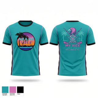 Short Sleeve Performance Shirt, My Vice Golf, Golf, Teamtime, Team time, sublimation, custom sports apparel, team uniforms, spirit wear, spiritwear, sports uniforms, custom shirts, team store, custom team store, fundraiser sports, apparel fundraiser