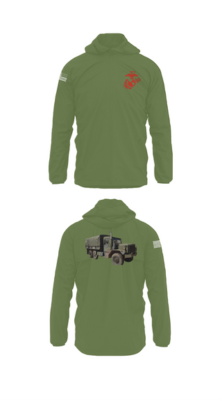 Windbreaker, H&S Battalion HQ CO Station Motor T, , Teamtime, Team time, sublimation, custom sports apparel, team uniforms, spirit wear, spiritwear, sports uniforms, custom shirts, team store, custom team store, fundraiser sports, apparel fundraiser