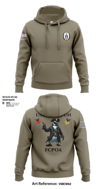 USS TRUXTUN DDG 103 86868328 Hoodie - 120