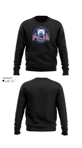 Crew Neck Sweatshirt, Polar Select, Ice Hockey, Teamtime, Team time, sublimation, custom sports apparel, team uniforms, spirit wear, spiritwear, sports uniforms, custom shirts, team store, custom team store, fundraiser sports, apparel fundraiser