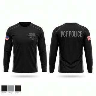 Long Sleeve Performance Shirt, Pendleton Correctional Facility, Police, Teamtime, Team time, sublimation, custom sports apparel, team uniforms, spirit wear, spiritwear, sports uniforms, custom shirts, team store, custom team store, fundraiser sports, apparel fundraiser