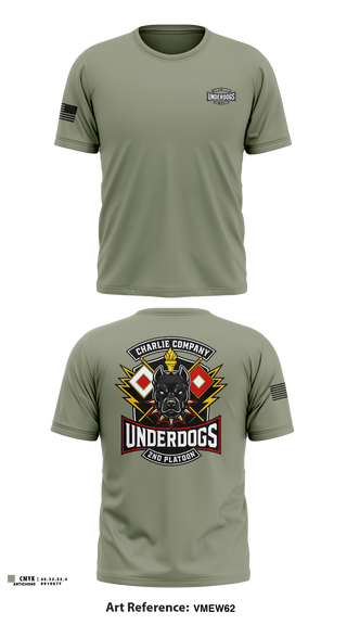 Short Sleeve Performance Shirt, C co 2nd plt Underdogs, Army, Teamtime, Team time, sublimation, custom sports apparel, team uniforms, spirit wear, spiritwear, sports uniforms, custom shirts, team store, custom team store, fundraiser sports, apparel fundraiser