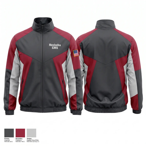 Windbreaker, Neshoba EMS, EMS/EMT, Teamtime, Team time, sublimation, custom sports apparel, team uniforms, spirit wear, spiritwear, sports uniforms, custom shirts, team store, custom team store, fundraiser sports, apparel fundraiser
