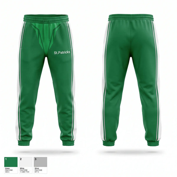 Sweatpants, St.Patrick’s, Men's Basketball, Teamtime, Team time, sublimation, custom sports apparel, team uniforms, spirit wear, spiritwear, sports uniforms, custom shirts, team store, custom team store, fundraiser sports, apparel fundraiser