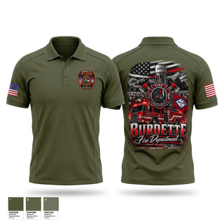 Short Sleeve Performance Polo, Burdette Fire Department, Fire Department, Teamtime, Team time, sublimation, custom sports apparel, team uniforms, spirit wear, spiritwear, sports uniforms, custom shirts, team store, custom team store, fundraiser sports, apparel fundraiser