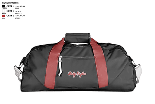 Duffle Bag, Lady Eagles, Women's Basketball, Teamtime, Team time, sublimation, custom sports apparel, team uniforms, spirit wear, spiritwear, sports uniforms, custom shirts, team store, custom team store, fundraiser sports, apparel fundraiser