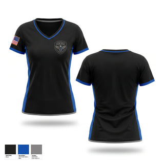 Womens Short Sleeve Vneck Shirt, Garfield Heights Police, Police, Teamtime, Team time, sublimation, custom sports apparel, team uniforms, spirit wear, spiritwear, sports uniforms, custom shirts, team store, custom team store, fundraiser sports, apparel fundraiser