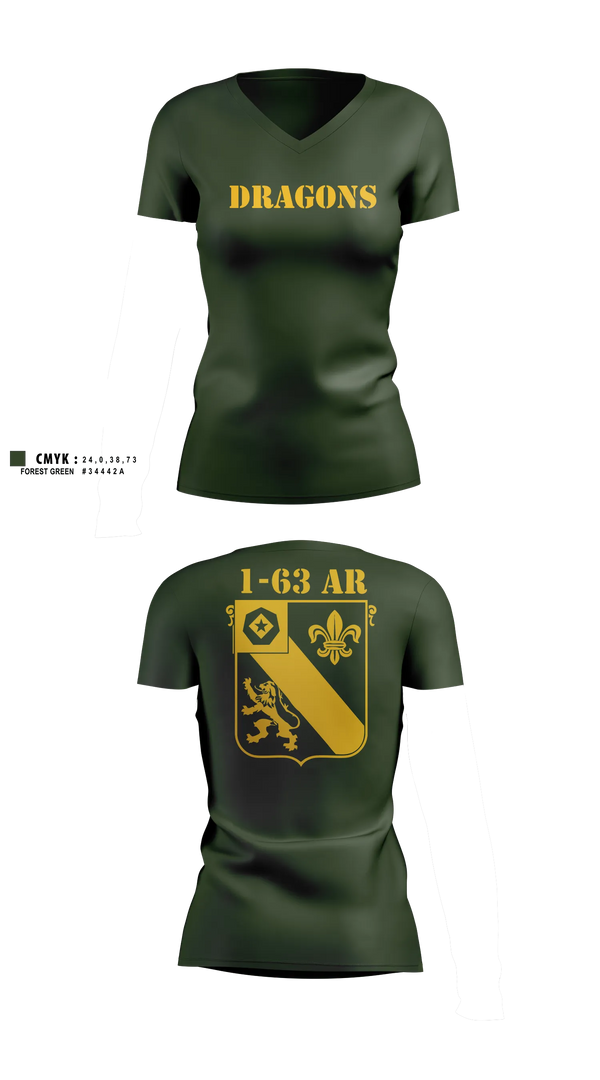 Womens Short Sleeve Vneck Shirt, 1-63 AR, 2 ABCT, 1 ID, Army, Teamtime, Team time, sublimation, custom sports apparel, team uniforms, spirit wear, spiritwear, sports uniforms, custom shirts, team store, custom team store, fundraiser sports, apparel fundraiser