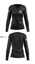 Calhoun County Sheriff's Office Women's Long Sleeve V-neck Shirt - 5