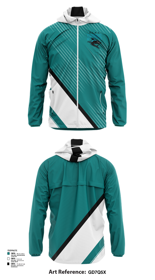 Windbreaker, Rosemary Clarke Middle School Cheer, Cheer, Teamtime, Team time, sublimation, custom sports apparel, team uniforms, spirit wear, spiritwear, sports uniforms, custom shirts, team store, custom team store, fundraiser sports, apparel fundraiser
