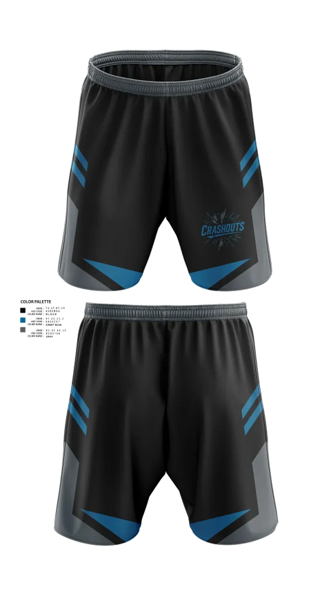 Athletic Shorts With Pockets, CRASHOUTS, Baseball, Teamtime, Team time, sublimation, custom sports apparel, team uniforms, spirit wear, spiritwear, sports uniforms, custom shirts, team store, custom team store, fundraiser sports, apparel fundraiser