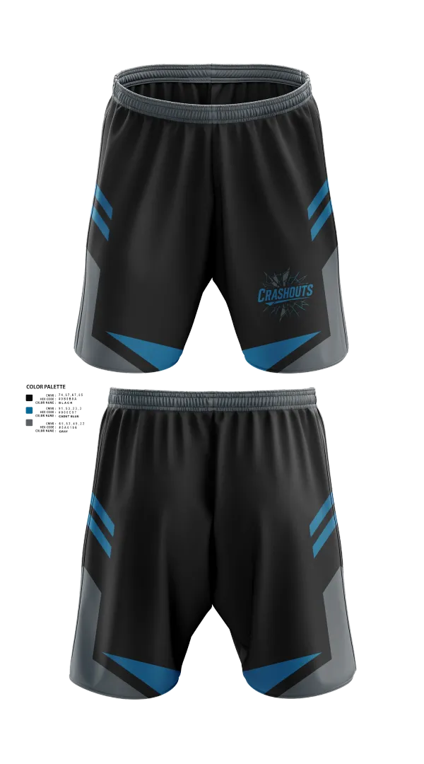 Athletic Shorts With Pockets, CRASHOUTS, Baseball, Teamtime, Team time, sublimation, custom sports apparel, team uniforms, spirit wear, spiritwear, sports uniforms, custom shirts, team store, custom team store, fundraiser sports, apparel fundraiser