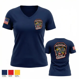 Womens Short Sleeve Vneck Shirt, East Knox Special Ops, Fire Department, Teamtime, Team time, sublimation, custom sports apparel, team uniforms, spirit wear, spiritwear, sports uniforms, custom shirts, team store, custom team store, fundraiser sports, apparel fundraiser
