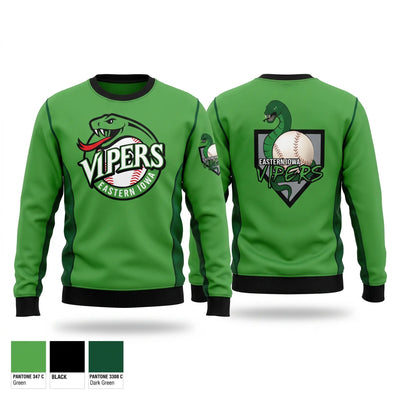 Eastern Iowa Vipers Crew Neck Sweatshirt - 1