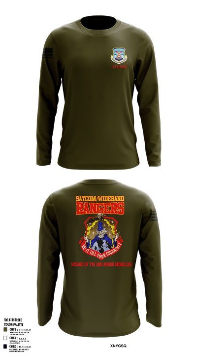 3d Combat Communications Group 13836141 Long Sleeve Performance Shirt 1