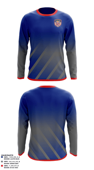 Long Sleeve Performance Shirt, Breakers, Men's Soccer, Teamtime, Team time, sublimation, custom sports apparel, team uniforms, spirit wear, spiritwear, sports uniforms, custom shirts, team store, custom team store, fundraiser sports, apparel fundraiser