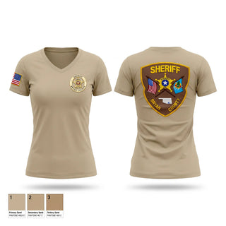 Womens Short Sleeve Vneck Shirt, Bryan County Sheriff’s Office, Police, Teamtime, Team time, sublimation, custom sports apparel, team uniforms, spirit wear, spiritwear, sports uniforms, custom shirts, team store, custom team store, fundraiser sports, apparel fundraiser