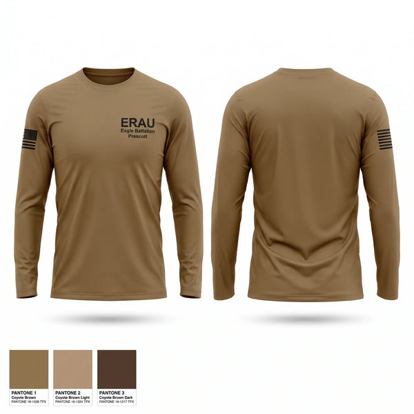 Long Sleeve Performance Shirt, ERAU Eagle Battalion Prescott, Army, Teamtime, Team time, sublimation, custom sports apparel, team uniforms, spirit wear, spiritwear, sports uniforms, custom shirts, team store, custom team store, fundraiser sports, apparel fundraiser