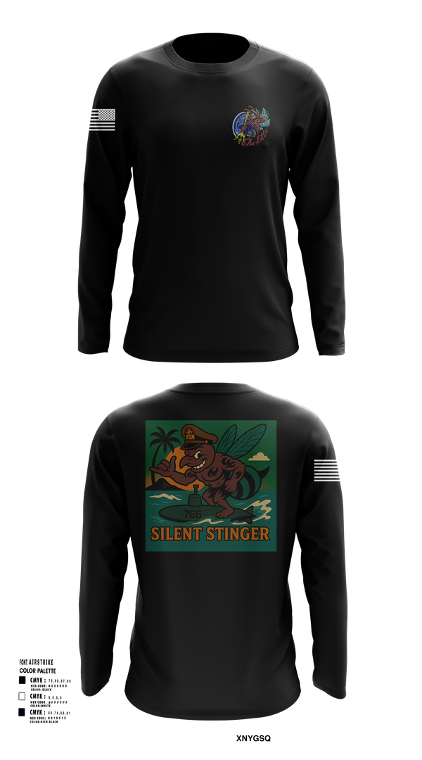 Long Sleeve Performance Shirt, USS CHARLOTTE SSN 766, Navy, Teamtime, Team time, sublimation, custom sports apparel, team uniforms, spirit wear, spiritwear, sports uniforms, custom shirts, team store, custom team store, fundraiser sports, apparel fundraiser