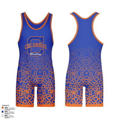Columbus High School Wrestling 82810722 Wrestling Singlet - 3
