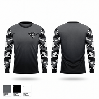 Long Sleeve Performance Shirt, Houston Outlaws, Baseball, Teamtime, Team time, sublimation, custom sports apparel, team uniforms, spirit wear, spiritwear, sports uniforms, custom shirts, team store, custom team store, fundraiser sports, apparel fundraiser