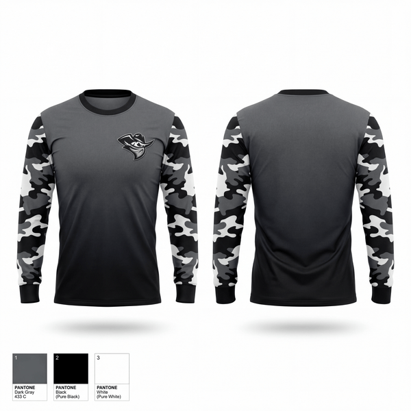 Long Sleeve Performance Shirt, Houston Outlaws, Baseball, Teamtime, Team time, sublimation, custom sports apparel, team uniforms, spirit wear, spiritwear, sports uniforms, custom shirts, team store, custom team store, fundraiser sports, apparel fundraiser