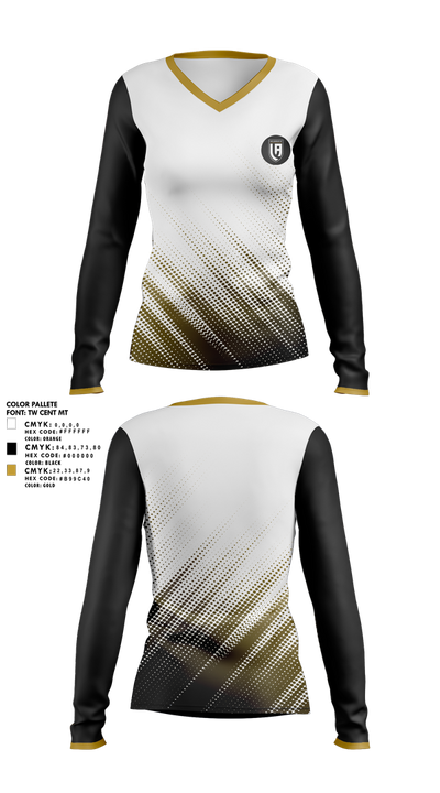 Los Angeles Soccer Club 64237335 Women's Long Sleeve V-neck Shirt - 1