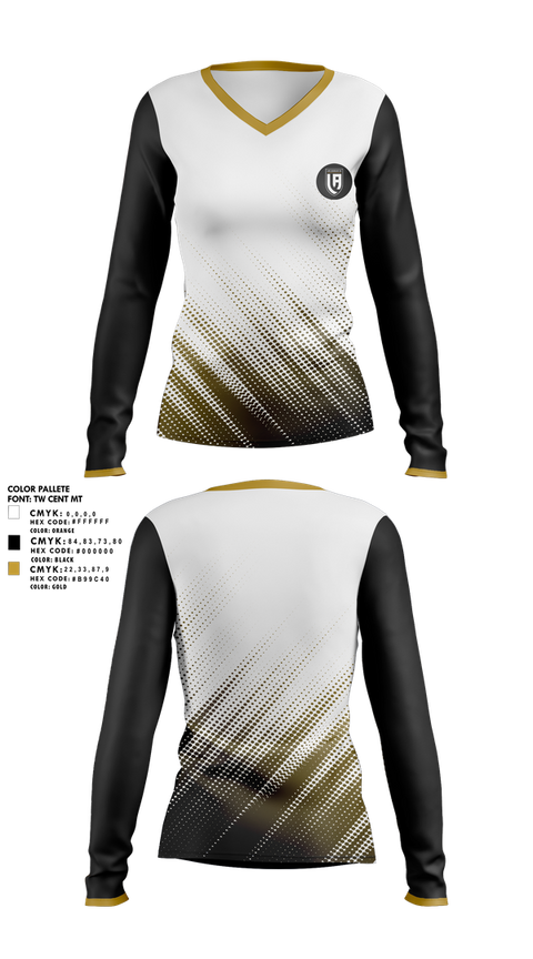 Womens Long Sleeve Vneck Shirt, Los Angeles Soccer Club, Women's Soccer, Teamtime, Team time, sublimation, custom sports apparel, team uniforms, spirit wear, spiritwear, sports uniforms, custom shirts, team store, custom team store, fundraiser sports, apparel fundraiser