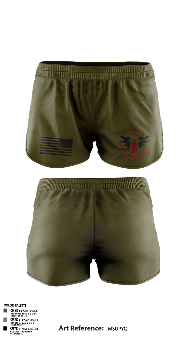 Ranger Panties, CCo, 1-508PIR (OG), Army, Teamtime, Team time, sublimation, custom sports apparel, team uniforms, spirit wear, spiritwear, sports uniforms, custom shirts, team store, custom team store, fundraiser sports, apparel fundraiser
