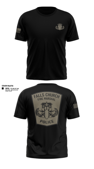 Short Sleeve Performance Shirt, Falls Church Fire Marshal, Fire Department, Teamtime, Team time, sublimation, custom sports apparel, team uniforms, spirit wear, spiritwear, sports uniforms, custom shirts, team store, custom team store, fundraiser sports, apparel fundraiser