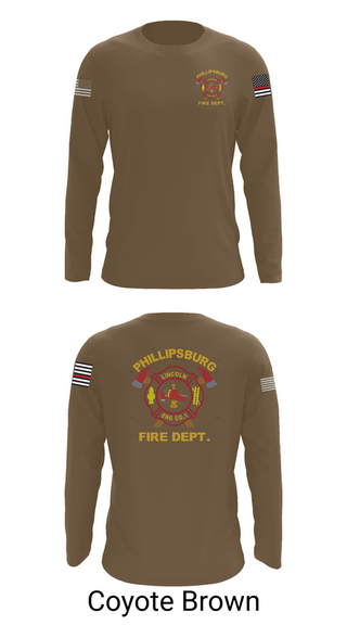 Long Sleeve Performance Shirt, PHILLIPSBURG FIRE DEPARTMENT, , Teamtime, Team time, sublimation, custom sports apparel, team uniforms, spirit wear, spiritwear, sports uniforms, custom shirts, team store, custom team store, fundraiser sports, apparel fundraiser