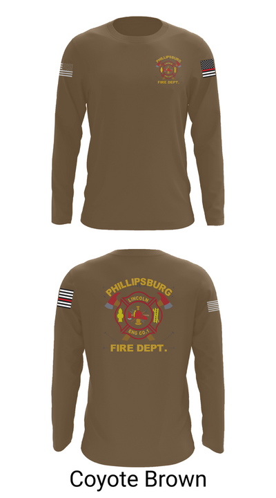 PHILLIPSBURG FIRE DEPARTMENT 39354124 Long Sleeve Performance Shirt 6