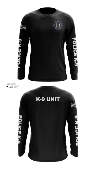 Long Sleeve Performance Shirt, EPD K-9, Police, Teamtime, Team time, sublimation, custom sports apparel, team uniforms, spirit wear, spiritwear, sports uniforms, custom shirts, team store, custom team store, fundraiser sports, apparel fundraiser