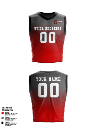 Mens Reversible Basketball Jersey, Utica Redskins, Men's Basketball, Teamtime, Team time, sublimation, custom sports apparel, team uniforms, spirit wear, spiritwear, sports uniforms, custom shirts, team store, custom team store, fundraiser sports, apparel fundraiser