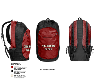 Gear Bag, Chargers, Cheer, Teamtime, Team time, sublimation, custom sports apparel, team uniforms, spirit wear, spiritwear, sports uniforms, custom shirts, team store, custom team store, fundraiser sports, apparel fundraiser