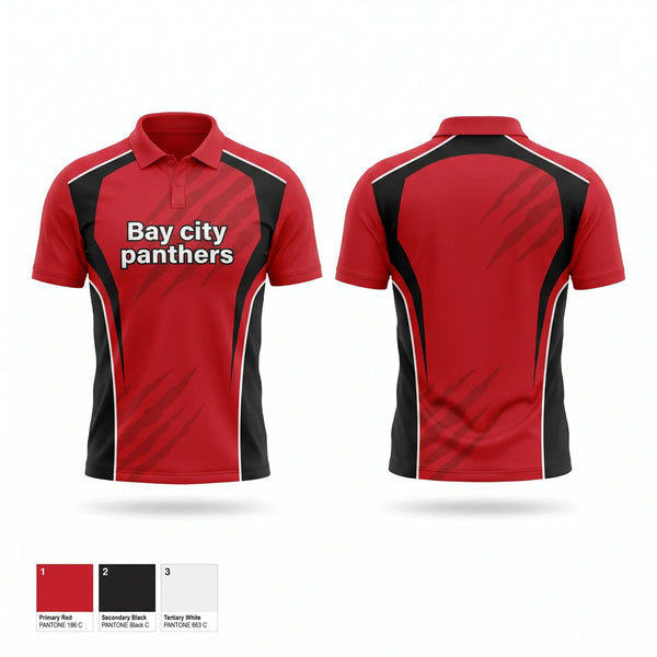 Short Sleeve Performance Polo, Bay city panthers, Softball, Teamtime, Team time, sublimation, custom sports apparel, team uniforms, spirit wear, spiritwear, sports uniforms, custom shirts, team store, custom team store, fundraiser sports, apparel fundraiser