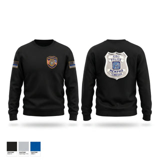Crew Neck Sweatshirt, Crump Station (Memphis Police Department), Police, Teamtime, Team time, sublimation, custom sports apparel, team uniforms, spirit wear, spiritwear, sports uniforms, custom shirts, team store, custom team store, fundraiser sports, apparel fundraiser